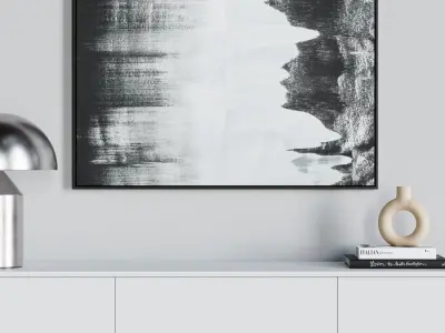  Composition No. 372 Minimalist Wall Art Model 
