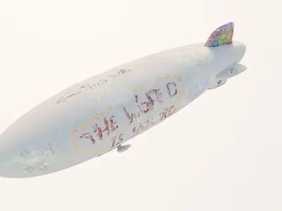 Airships Low-poly 3D model