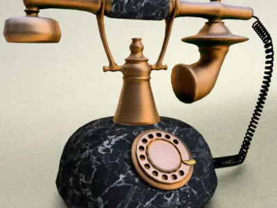 Retro Telephone Free 3D model
