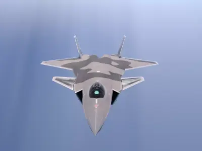 J-20 aircraft model 3D model