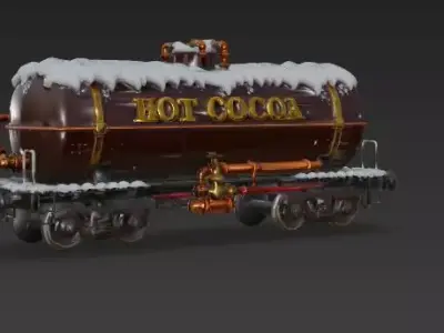  Cocoa Express Tanker 3D Model Low-poly 3D model
