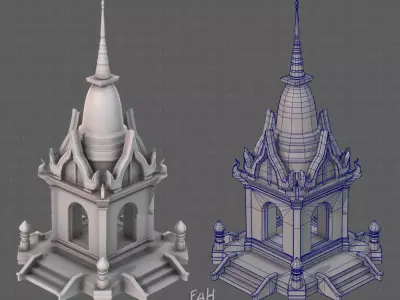 Pagoda V13 3D model