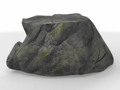 stylized flat cavern  3D model