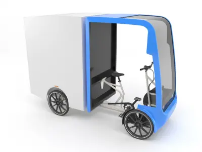 EAV Delivery bike 3D model