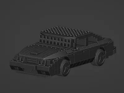 SAAB 900 Turbo 16S Aero LEGO CAR 3D MODEL 3D print model