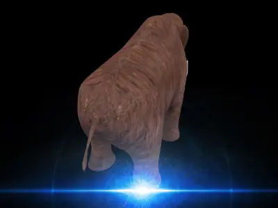 Mammoth elephant Low-poly 3D model