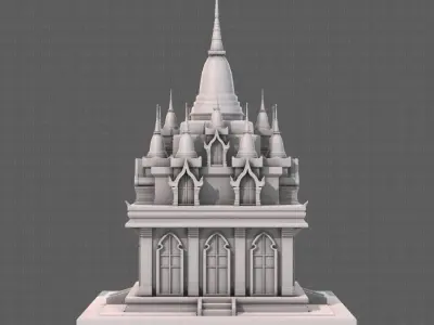 Pagoda V09 3D model