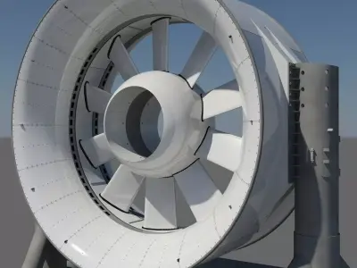 Marine turbine 3D model purchase