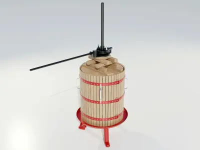 Wine Press 3D model