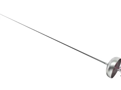 Epee Sword Low-poly 3D model