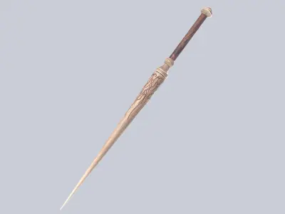Wooden sword Low-poly 3D model shop