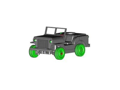 IR RC Jeep 3D print model