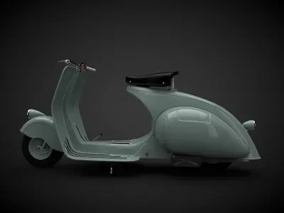 The Vespa 98 1946 3D model