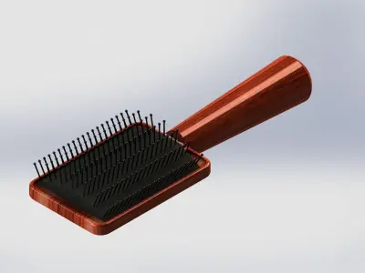 Comb Hair 3D Modeling Free 3D model