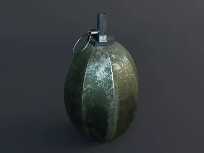 Grenade Game Ready - Low Poly PBR 3D Model Low-poly 3D model