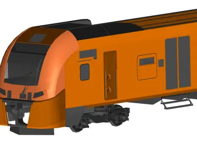electric train 3D model purchase