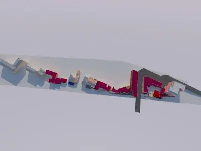 Part of Tbilisi 3D model