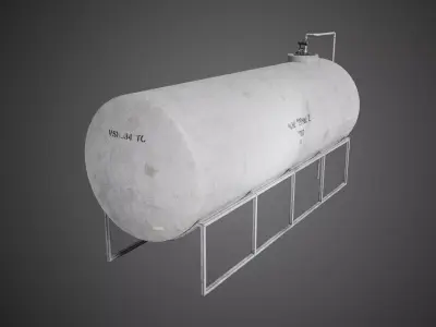 Storage Tank Industrial Prop Low-poly 3D model