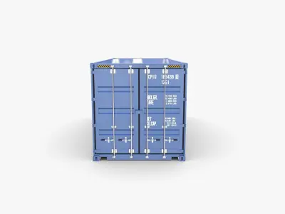 20ft Shipping Container NYK Logistics v1 3D model