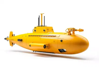 Yellow Submarine model pack Low-poly 3D model