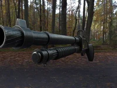 Shotgun  Low-poly 3D model