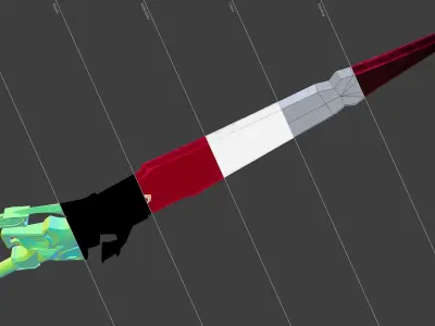  Fantasy Dagger Low-poly 3D model