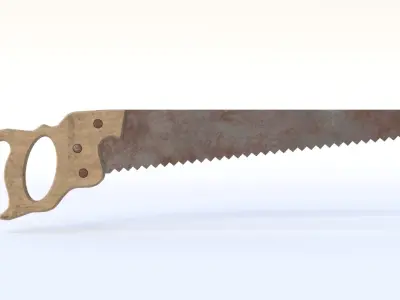 Hand Saw Low-poly 3D model buy