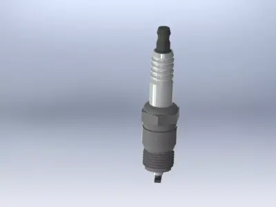 Spark Plug Free 3D model from CGTrader