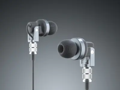In Ear Headphones Low-Poly  Free low-poly 3D model