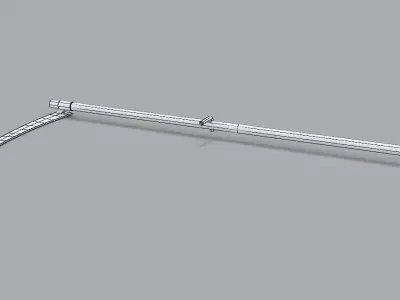 Scythe PBR wooden Low-poly 3D model