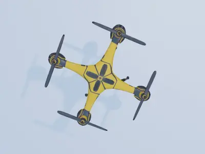 3D SciFi Futuristic Passenger Drone 3D model