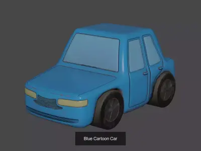 Cartoon Car Collection 3D Model Pack