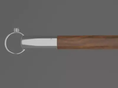 chinese pudao halberd 3D model
