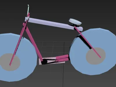 foot bicycle Low-poly 3D model