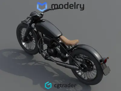 Enduro Motorcycle 3D model purchase