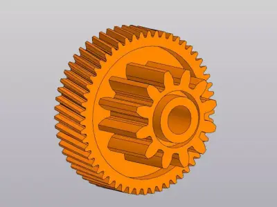 Kitchen Appliance Plastic Gear - Replacement Part 3D model