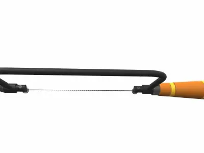 Vintage hacksaw colect 3D model