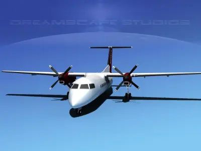 DeHavilland DHC-8-Q300 Midwest Charter 3D model