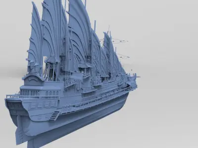 Airship Frigate 1 3D model