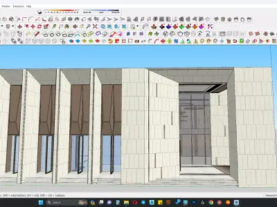 Office building sketchup model 3D model