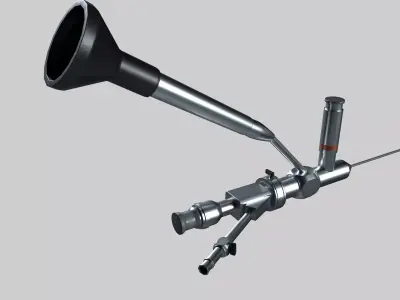 Resectoscope Low-poly 3D model