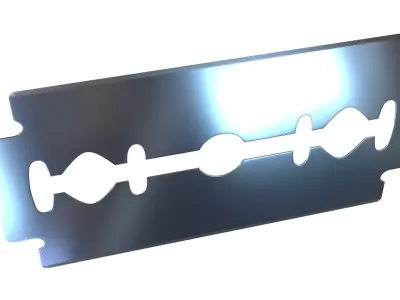 Razor Blade PBR Low-poly 3D model
