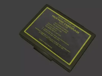 Face Paint Camouflage Low-poly 3D model