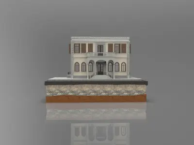 Old Istanbul City Building Series Building 003 3D model