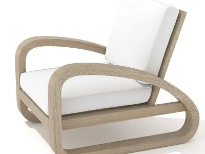 Restoration Hardware pascal chair 3D model