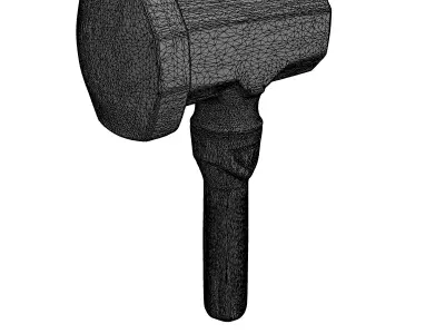 Heavy Duty Sledgehammer Tool PBR Low-poly 3D model