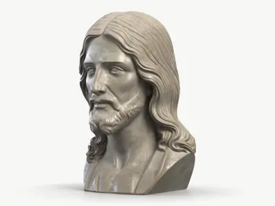 Jesus Bust 1 3D model