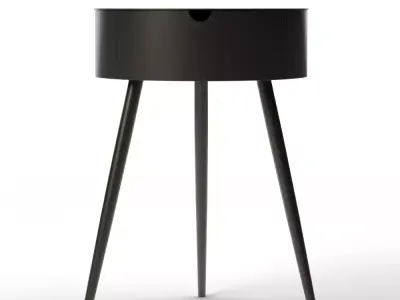 Mitzi Storage Nightstand Antique Bronze Low-poly 3D model