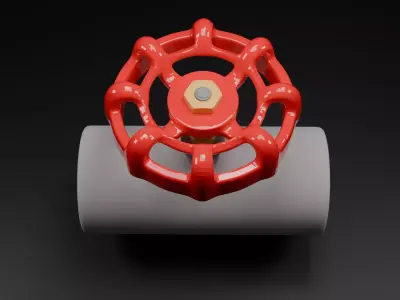 Manual Valve Free 3D model