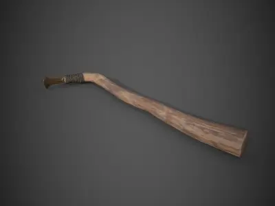 Bronze Age Adze Low-poly 3D model